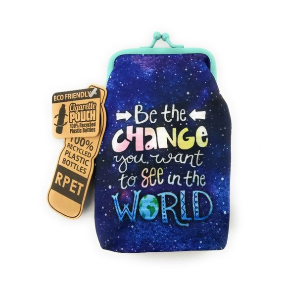 Fun & Colorful Cigarette Pouch made with Recycled Plastic Bottles - Picture 3 of 3